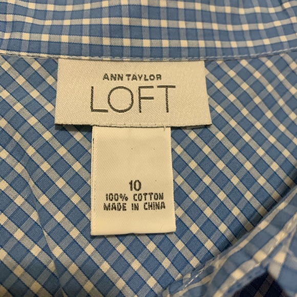Ann Taylor LOFT Button Down Top Sz. 10 - Picture 4 of 4